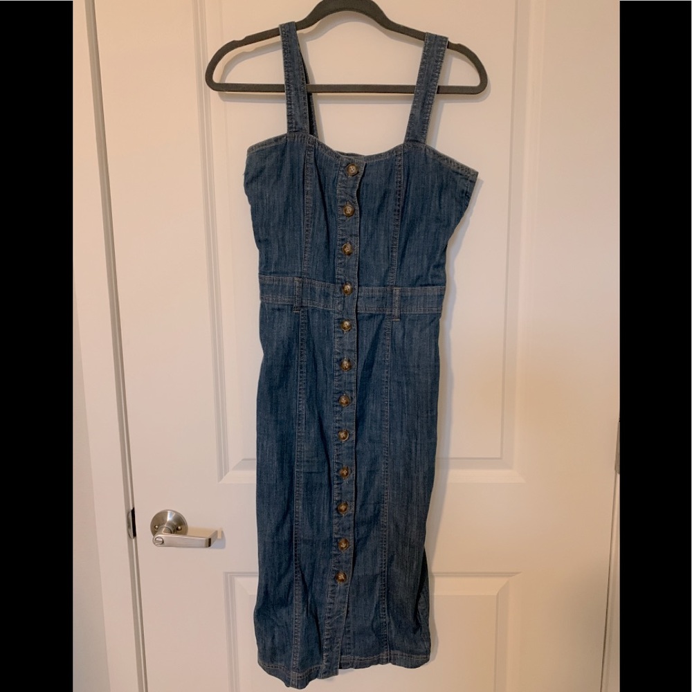 Jean midi dress